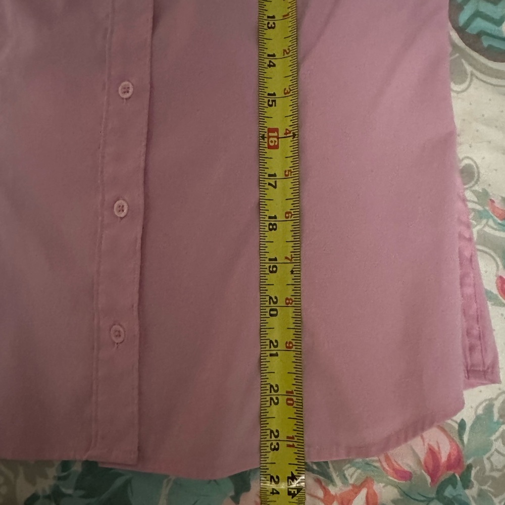Pink 3/4 slv button down - Picture 5 of 5
